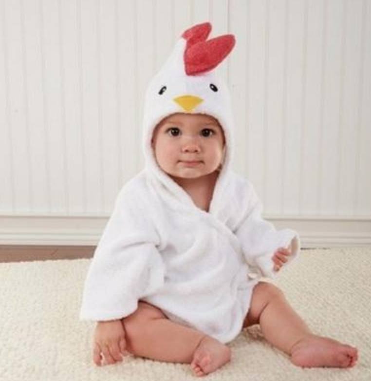 Baby Hooded Cotton Bathrobe