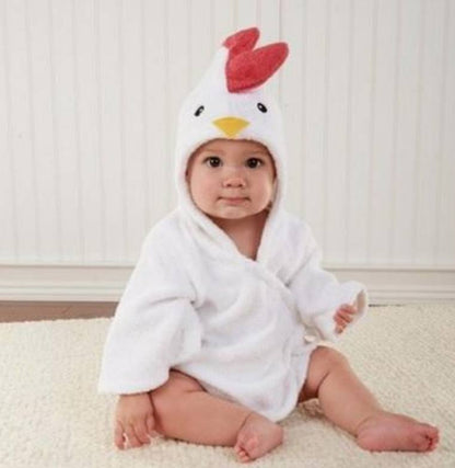 Baby Hooded Cotton Bathrobe