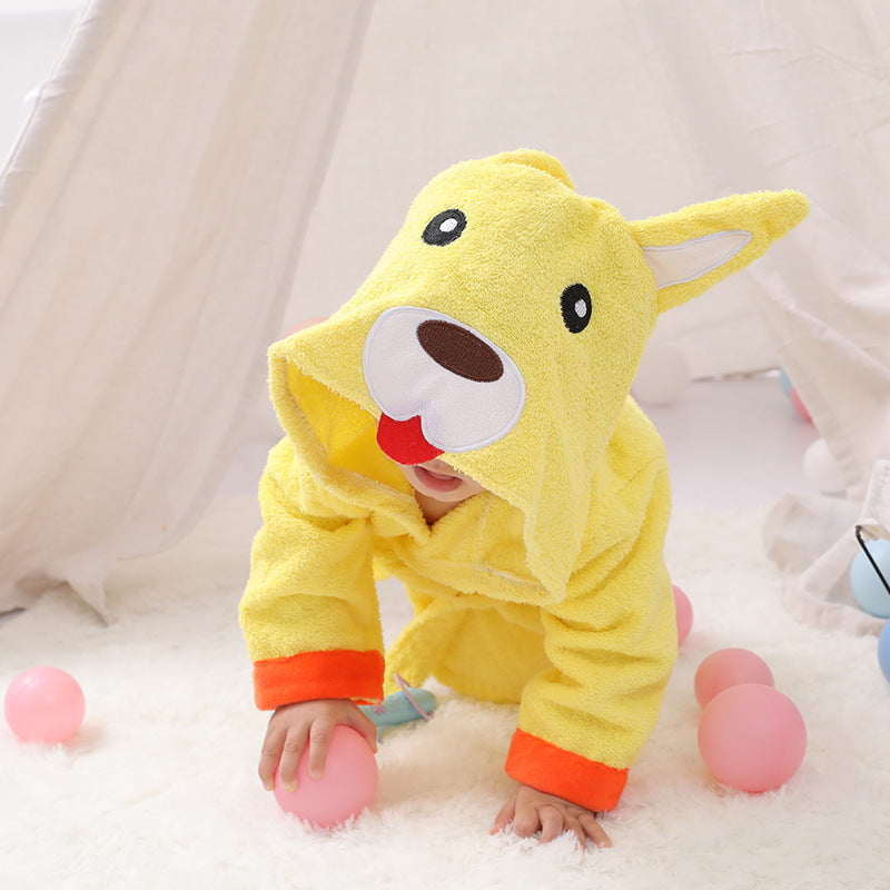Baby Hooded Cotton Bathrobe