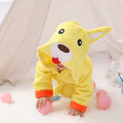 Baby Hooded Cotton Bathrobe