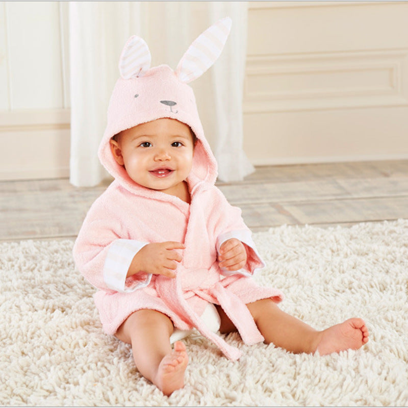 Baby Hooded Cotton Bathrobe