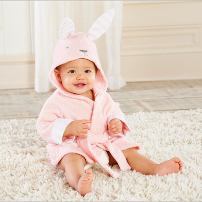 Baby Hooded Cotton Bathrobe