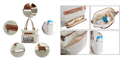 UrbanMum™ 6-Piece Mummy Bag Set – Versatile, Stylish, and Ultra-Functional