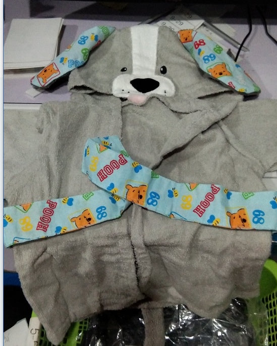 Baby Hooded Cotton Bathrobe
