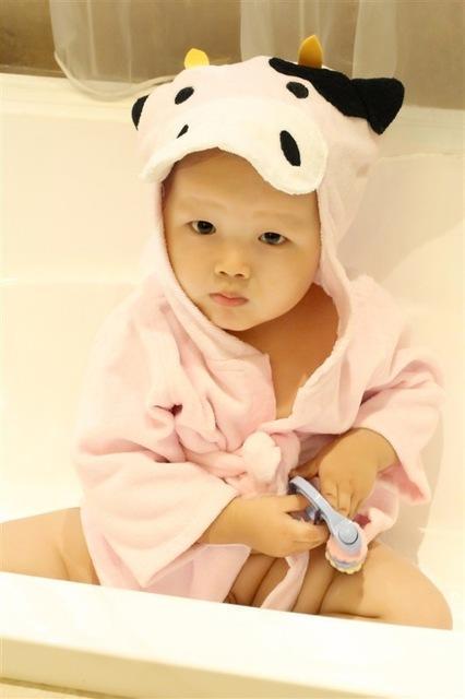 Baby Hooded Cotton Bathrobe