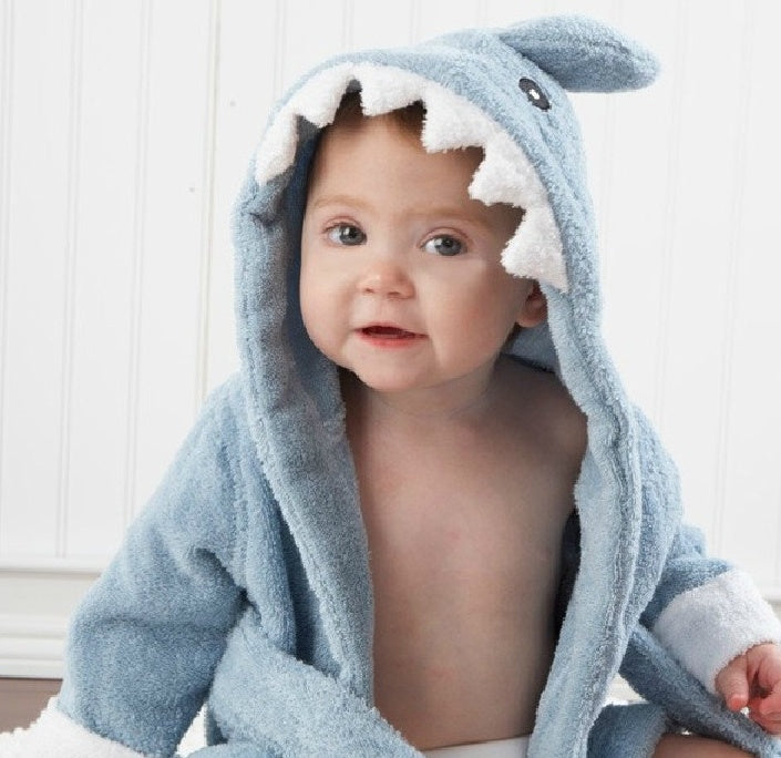 Baby Hooded Cotton Bathrobe