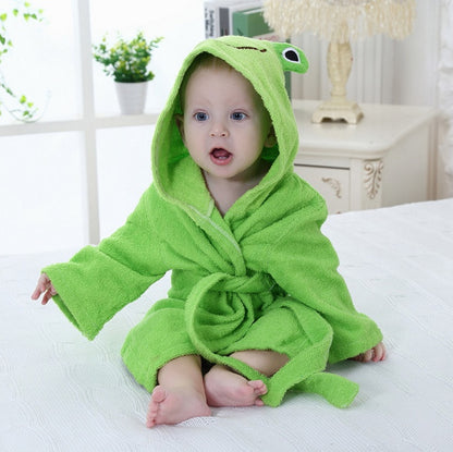 Baby Hooded Cotton Bathrobe