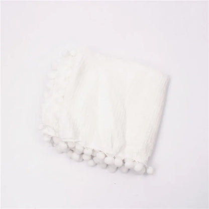 Organic Cotton Baby Tassel Blanket