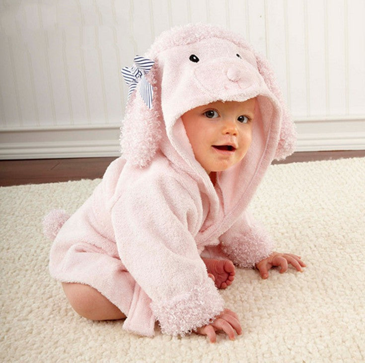Baby Hooded Cotton Bathrobe