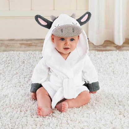 Baby Hooded Cotton Bathrobe
