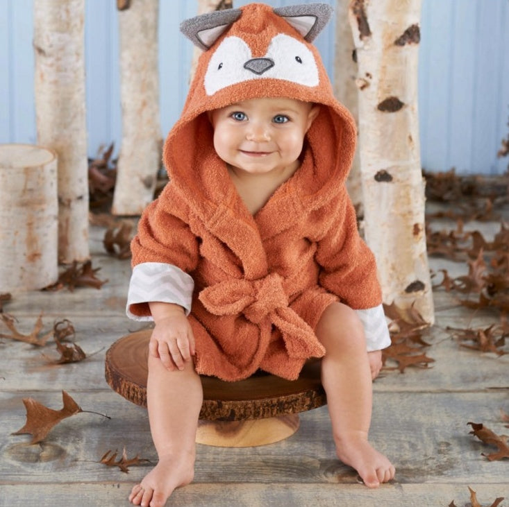 Baby Hooded Cotton Bathrobe