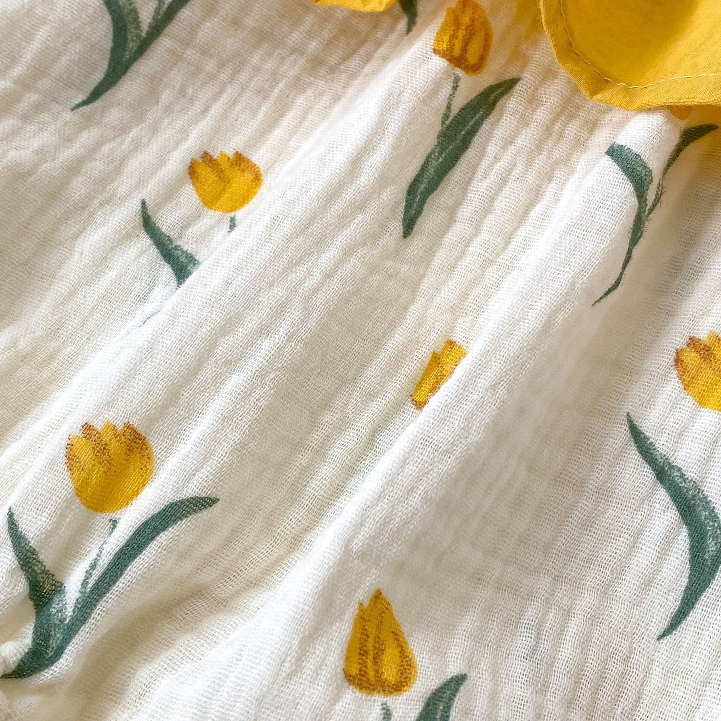 Summer Blossom Sleeveless Cotton Baby Jumpsuit