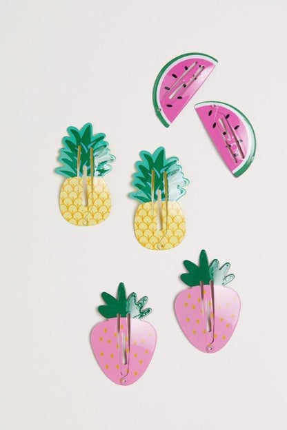 Summer Fruit Fiesta Hair Clip Collection - 3 pairs