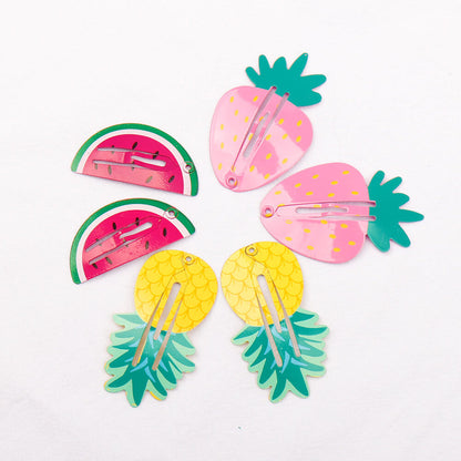Summer Fruit Fiesta Hair Clip Collection - 3 pairs