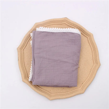 Organic Cotton Baby Tassel Blanket