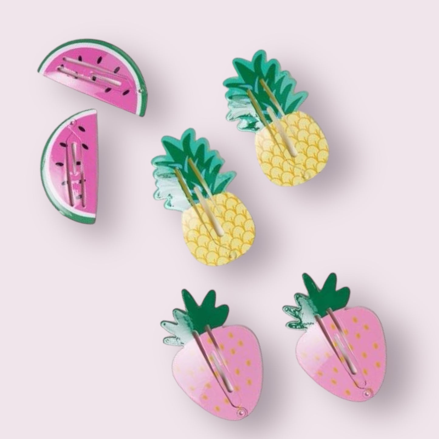 Summer Fruit Fiesta Hair Clip Collection - 3 pairs